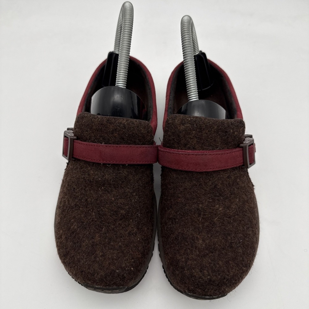 Merrell Encore Groove Mule Clog Shoes Size 6 Womens Earth Burgundy Brown Slip On - Picture 7 of 15